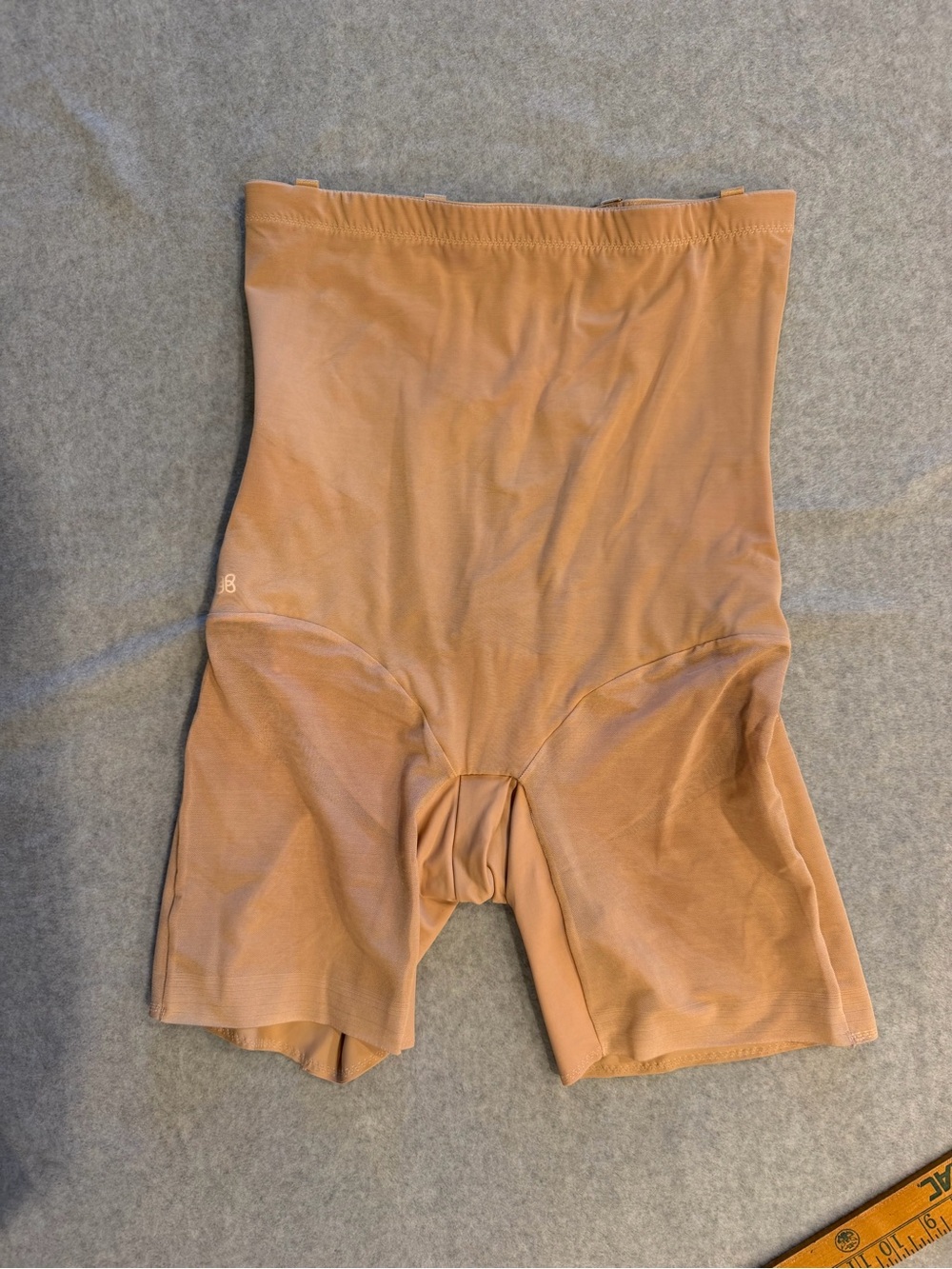 Honeylove SuperPower Short High-Waisted Firm Shapewear Shorts Beige 1X EUC